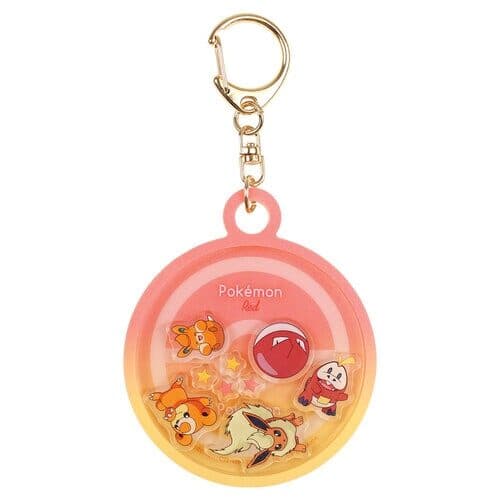 Shaka character keychain gradation/red & orange