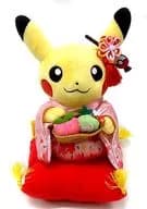 Pikachu (female) Hannari Ocha-kai Gokko Plush toy "Pocket Monsters" Pokemon Center limited