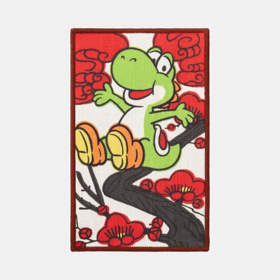 Half Towel Handkerchief February Plum Mario Hanafuda Red [Products handled by...