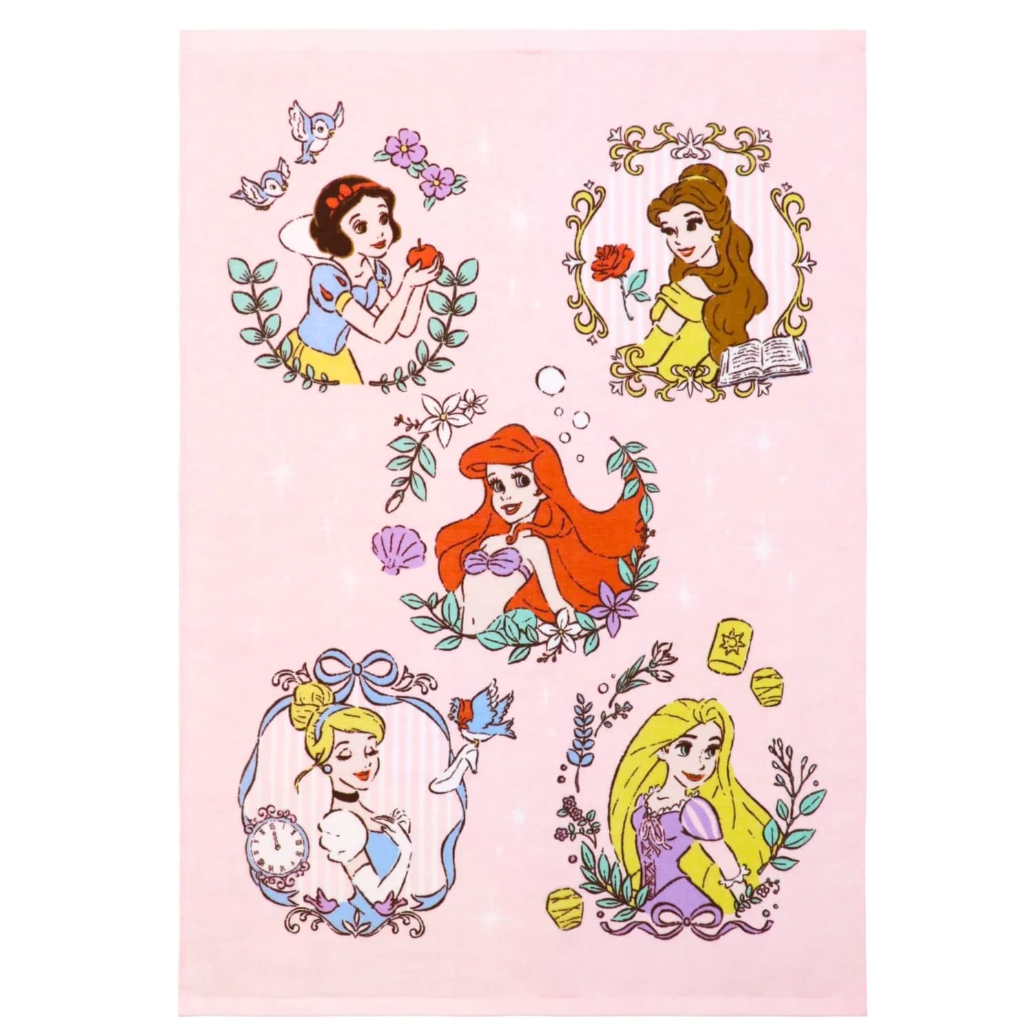 Disney Princess Towel Blanket 70 x 100cm Outer Gauze Back Pile 100% Cotton NZ...