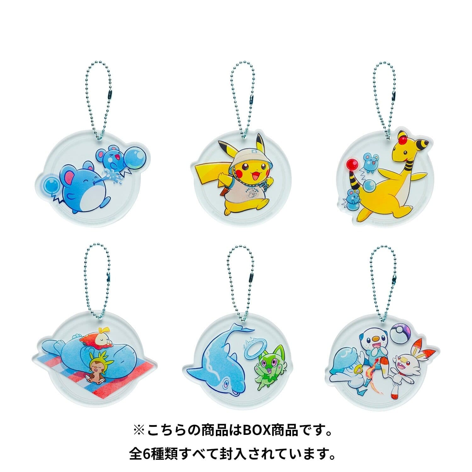 Acrylic Charm Collection Pokemon Center Tokyo Bay R BOX